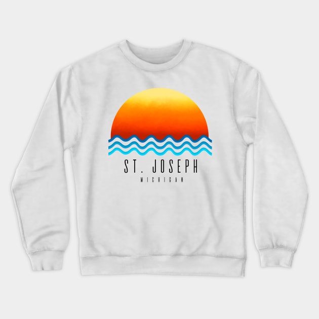 St Joesph Michigan Crewneck Sweatshirt by Megan Noble